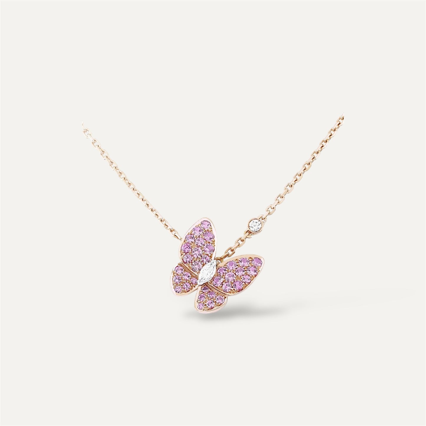 Colier Pink Butterfly