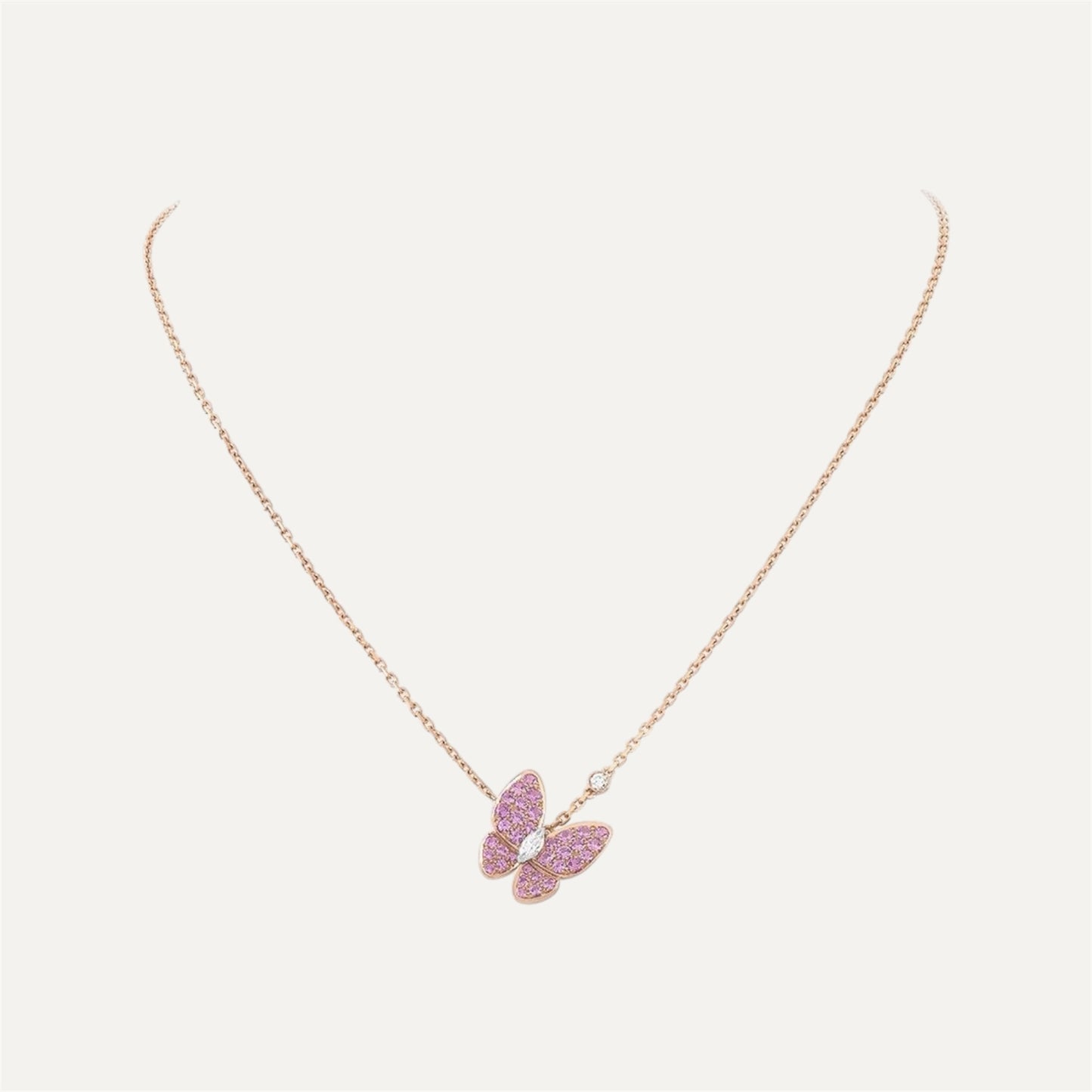 Colier Pink Butterfly